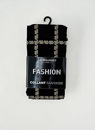 Collants imprimé fantaisie noir LE BOURGET femme