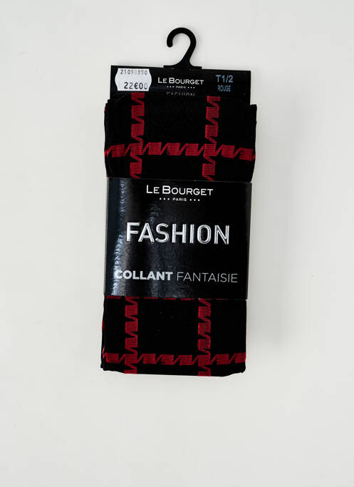 Collants rouge LE BOURGET pour femme
