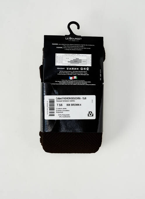 Collants marron LE BOURGET pour femme