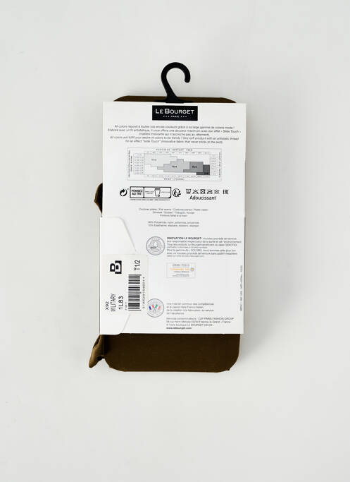 Collants vert LE BOURGET pour femme