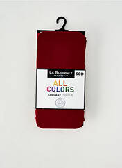Collants rouge LE BOURGET pour femme seconde vue