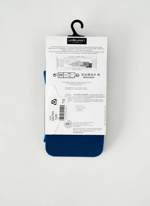 Collants bleu LE BOURGET pour femme