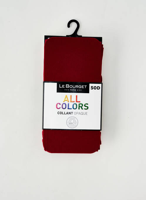 Collants rouge LE BOURGET pour femme