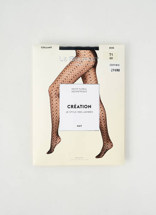 Collants noir LE BOURGET pour femme