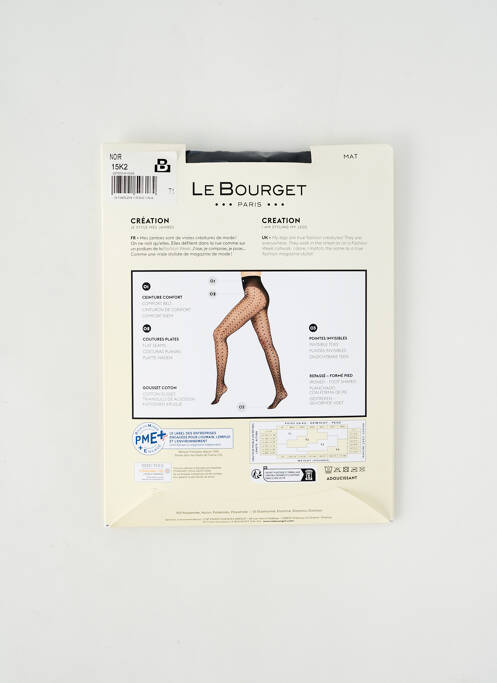 Collants noir LE BOURGET pour femme