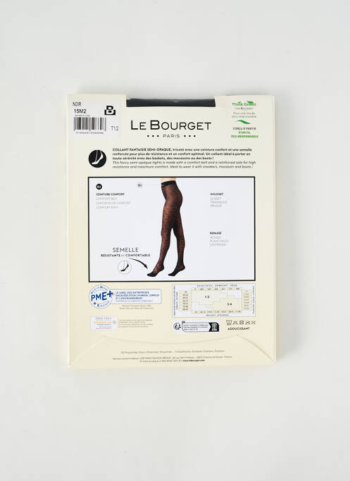 Collants noir LE BOURGET pour femme