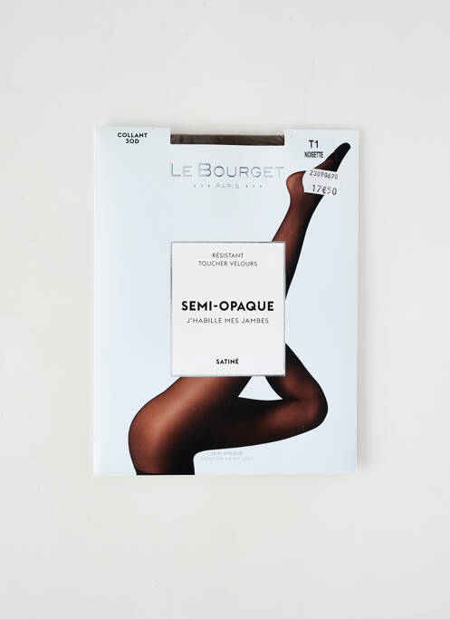 Collants marron LE BOURGET pour femme