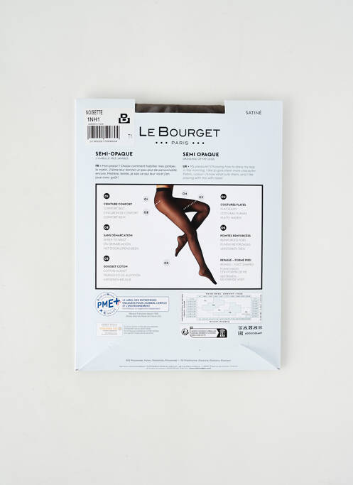 Collants marron LE BOURGET pour femme