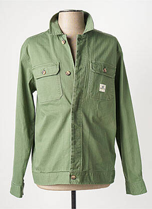 Veste casual fermeture boutonnée sur le devant vert SERGE BLANCO homme