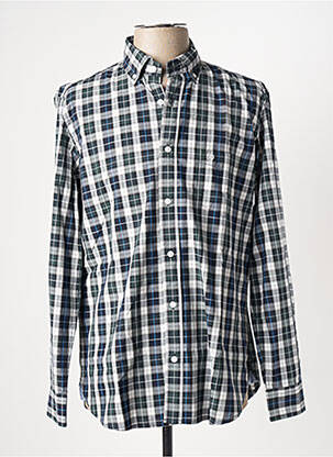 Chemise manches longues manches longues bleu SERGE BLANCO homme