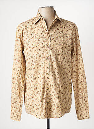 Chemise manches longues manches longues beige SERGE BLANCO homme