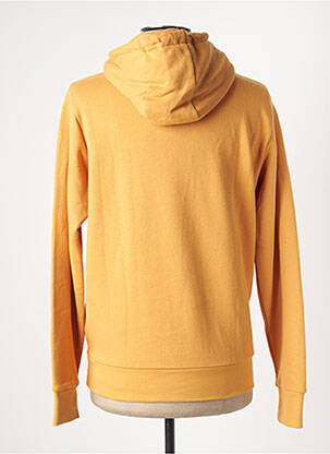 Sweat-shirt à capuche tissage jersey manches longues jaune SERGE BLANCO homme