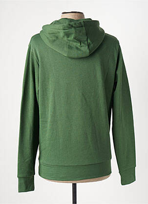 Sweat-shirt à capuche tissage jersey manches longues vert SERGE BLANCO homme