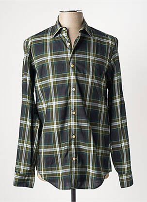 Chemise manches longues vert SERGE BLANCO pour homme