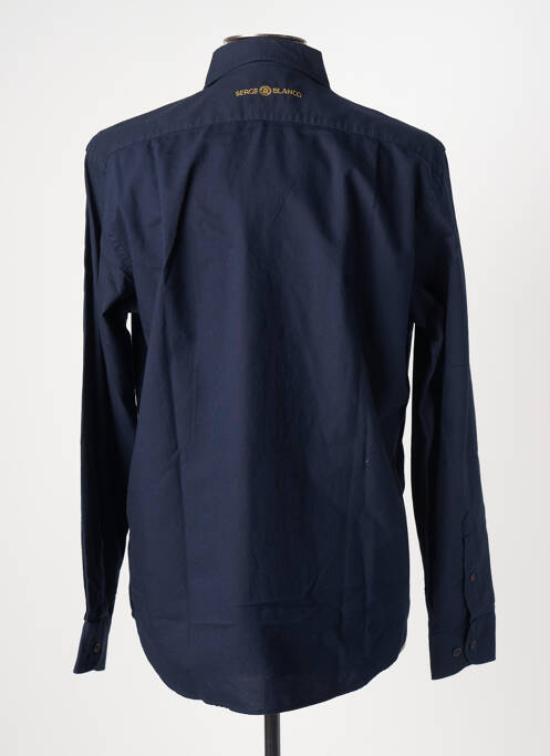 Chemise manches longues manches longues bleu SERGE BLANCO homme