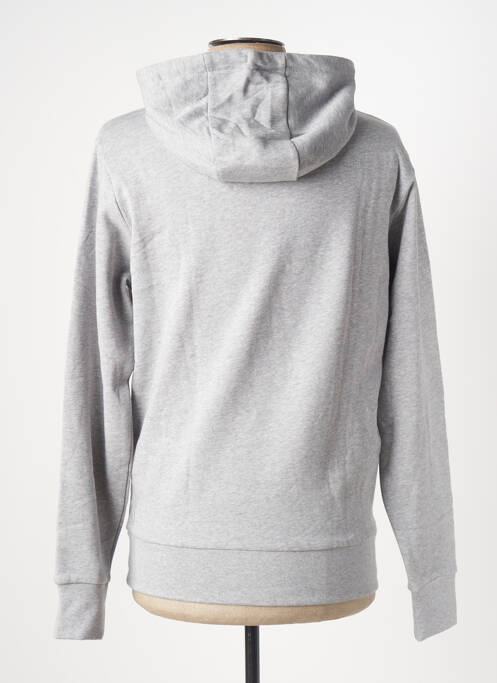Sweat-shirt à capuche tissage jersey manches longues gris SERGE BLANCO homme