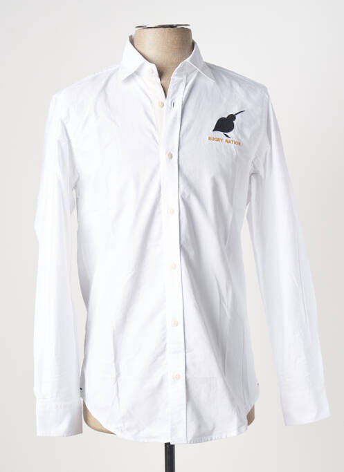 Chemise manches longues blanc SERGE BLANCO pour homme