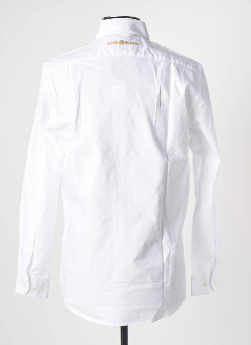 Chemise manches longues blanc SERGE BLANCO pour homme