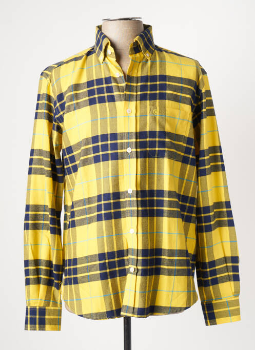 Chemise manches longues jaune SERGE BLANCO pour homme