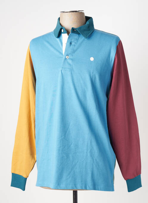 Polo bleu SERGE BLANCO pour homme