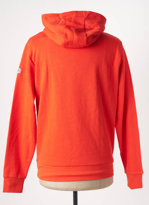 Sweat-shirt à capuche orange SERGE BLANCO pour homme