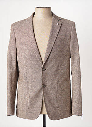Blazer tissage chiné marron SERGE BLANCO homme
