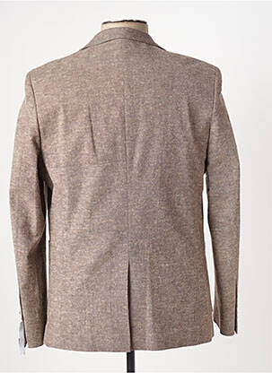 Blazer tissage chiné marron SERGE BLANCO homme