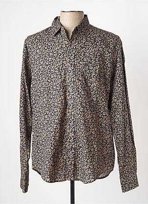 Chemise manches longues imprimé fleurs gris SERGE BLANCO homme