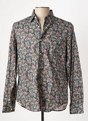 Chemise manches longues poches vert SERGE BLANCO homme
