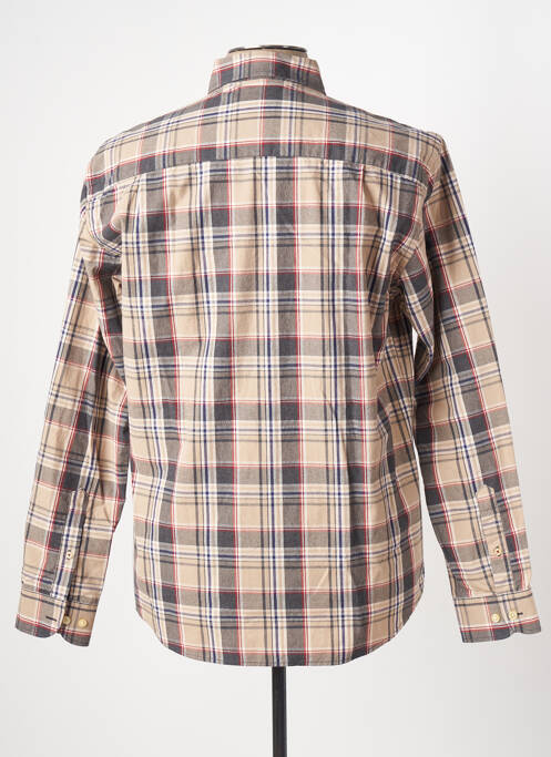 Chemise manches longues beige SERGE BLANCO pour homme