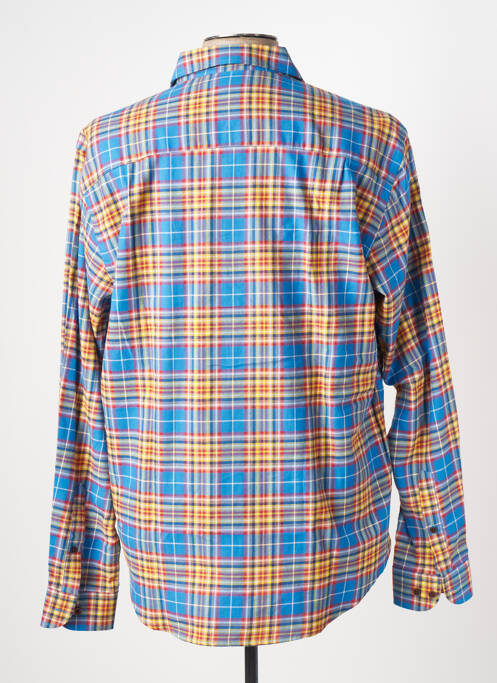 Chemise manches longues bleu SERGE BLANCO pour homme