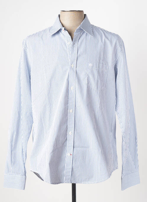 Chemise manches longues bleu SERGE BLANCO pour homme