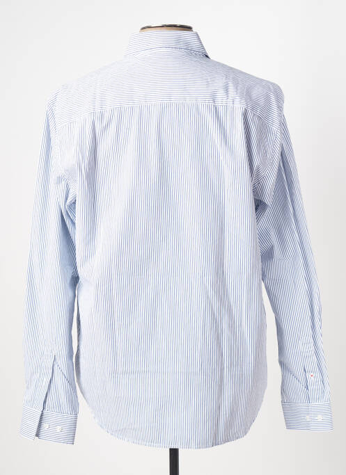 Chemise manches longues bleu SERGE BLANCO pour homme