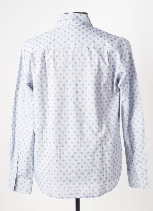 Chemise manches longues bleu SERGE BLANCO pour homme