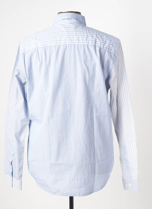 Chemise manches longues bleu SERGE BLANCO pour homme