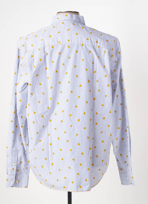 Chemise manches longues bleu SERGE BLANCO pour homme