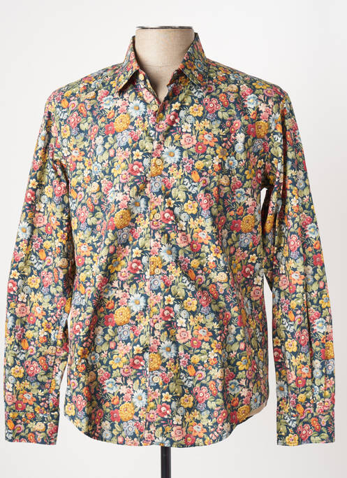 Chemise manches longues bleu SERGE BLANCO pour homme