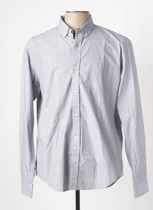 Chemise manches longues gris SERGE BLANCO pour homme
