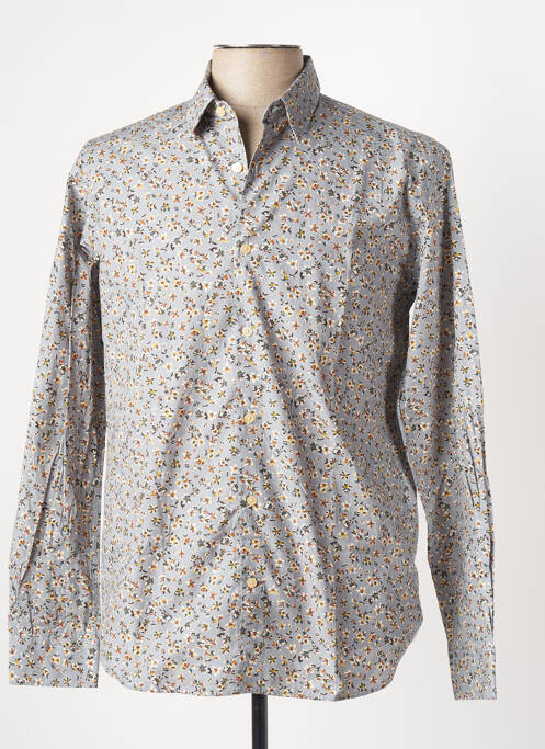 Chemise manches longues gris SERGE BLANCO pour homme