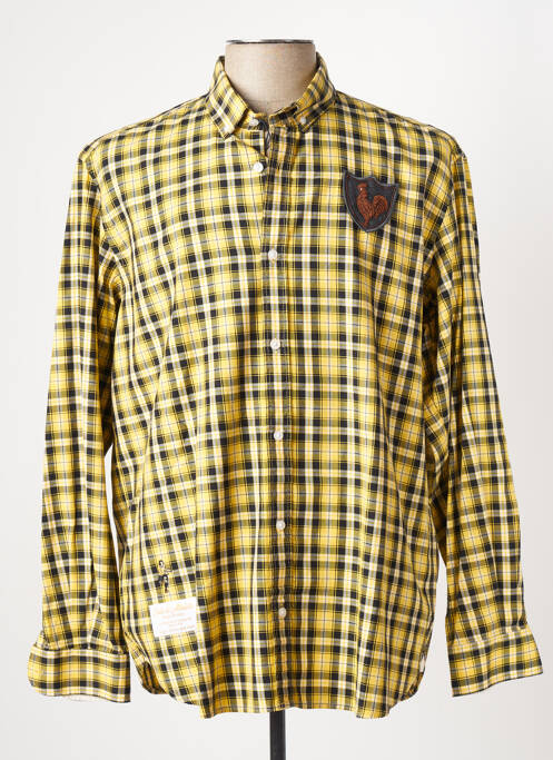 Chemise manches longues jaune SERGE BLANCO pour homme