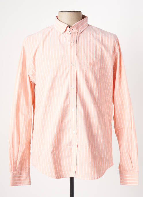 Chemise manches longues orange SERGE BLANCO pour homme