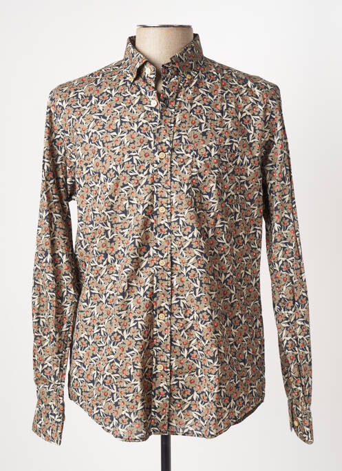 Chemise manches longues vert SERGE BLANCO pour homme