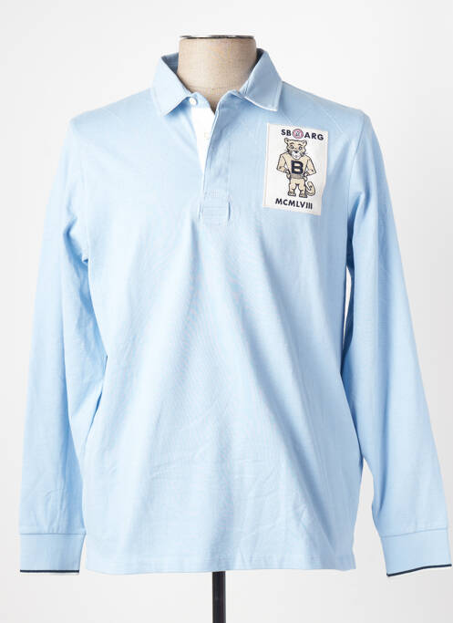 Polo bleu SERGE BLANCO pour homme