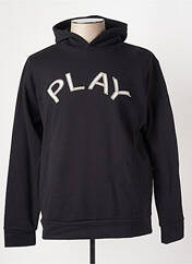 Sweat-shirt à capuche noir SERGE BLANCO pour homme seconde vue