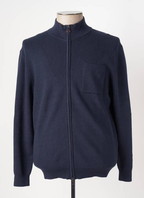 Gilet manches longues bleu SERGE BLANCO pour homme