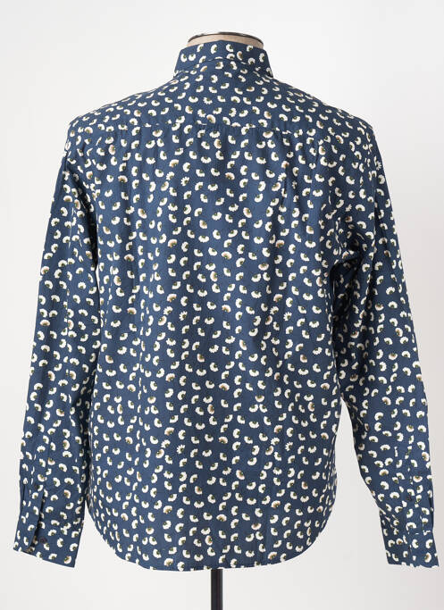 Chemise manches longues bleu SERGE BLANCO pour homme