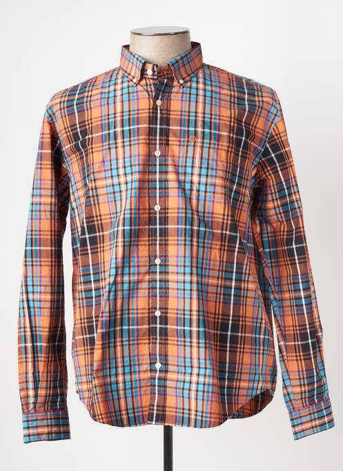 Chemise manches longues marron SERGE BLANCO pour homme