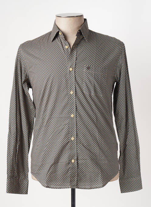 Chemise manches longues vert SERGE BLANCO pour homme