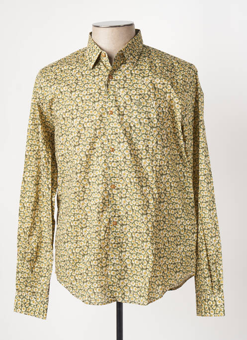 Chemise manches longues vert SERGE BLANCO pour homme