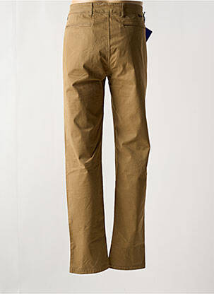 Pantalon chino tissage popeline taille normale marron SERGE BLANCO homme